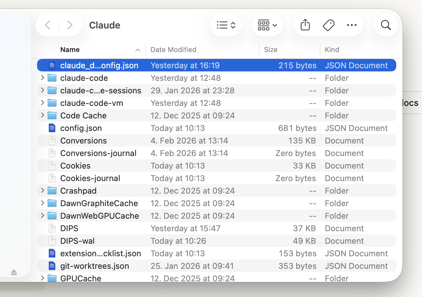 Configuration folder
